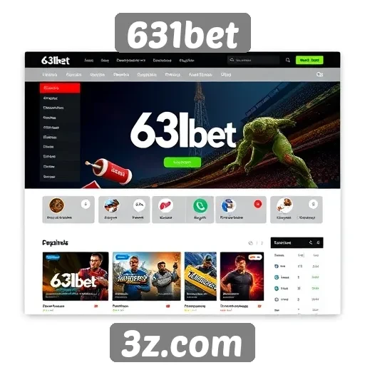 Análise da interface do usuário do site 631bet